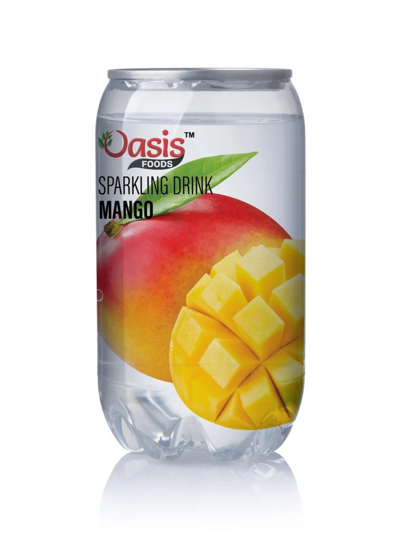 Oasis Sparkling Mango Drink – 24 x 350ml Cans | Refreshing Tropical Sparkling Beverage - Image 4